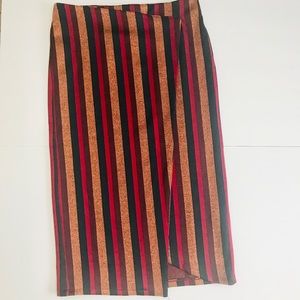 ZARA Fab Multicolored Strip Skirt!